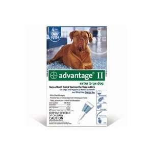 Advantage II Topical Flea Treatment for Dogs 55+ lbs.  6 