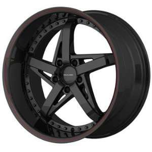 KMC KM187 20x8.5 Black Wheel / Rim 5x4.5 with a 42mm Offset and a 72 