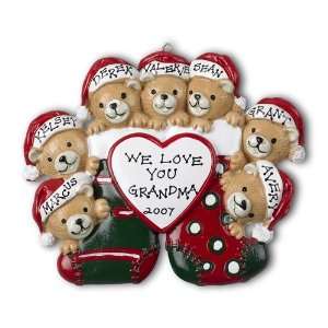  2005 7 Bears with Stocking Personalized Christmas Holiday 