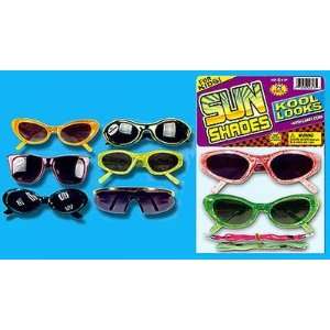  Ja Ru Sunglasses Kool Kids Assorted Colors, 2 Count(6 Pack 
