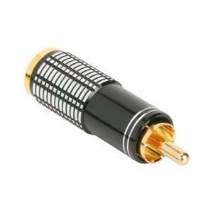  Gold RCA Super Plug Black 8.3mm Cable Entry: Electronics