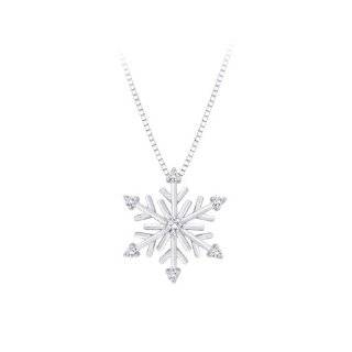   Carat Diamond Snowflake Pendant with 18 Chain Explore similar items