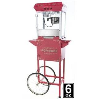 Deluxe 6oz Red Popcorn Maker Machine by Paramount   New Full Size 6 oz 