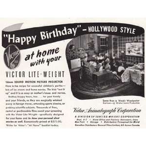   Victor Happy Birthday Hollywood Style Victor Animatograph Corp