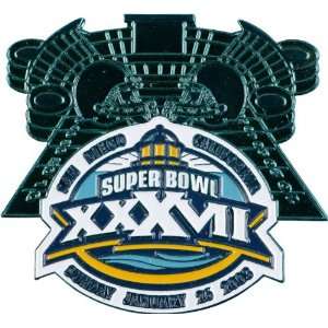  NFL 2003 Super Bowl 37 Blue Field Pin