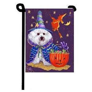  Bichon Frise   Boo Hoo Halloween   Garden Flag 11x15   2 