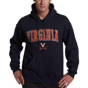  Virginia Cavaliers Hoodie with Arch and Mascot: Sports 