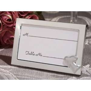  Baby Keepsake: Two Hearts become one Place card frame (Set 