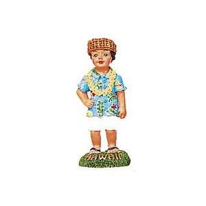  Hawaiian Boy Poly Resin Figural Doll / Aloha Shirt: Home 