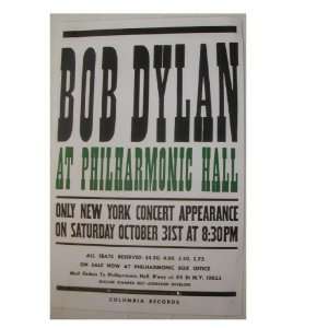  Bob Dylan Handbill Poster New York 