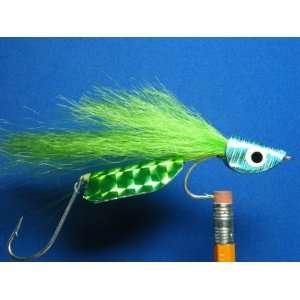 NEW FLIES Holographic & Glow in the Dark Tandem Hook Floating Head Fly 