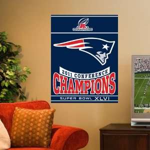 NFL New England Patriots 2011 AFC Champions 27 x 37 Vertical Flag ()