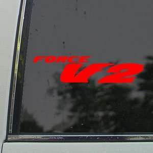  Honda Red Decal Force V2 Car Truck Bumper Window Red 