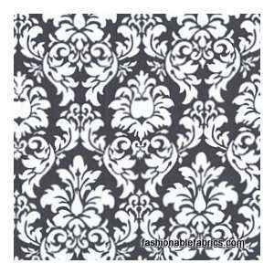   Dandy Damask Charcoal by Michael Miller Fabrics Arts, Crafts & Sewing