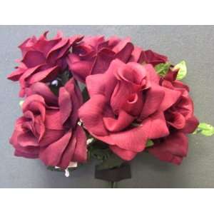    Tanday (Red) Veined Rose Wedding Bouquet . 