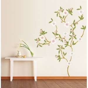   House Blossoming Flowers removable Vinyl Mural Art Wall Sticker Decal