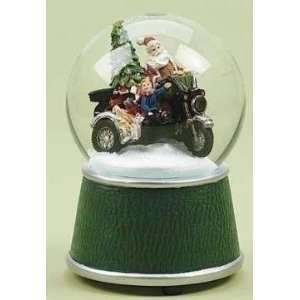   Claus on Motorcycle Christmas Snow Globe Glitterdome