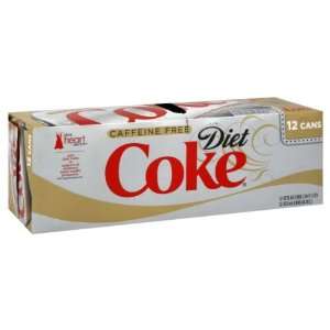 Coke Diet Cola, Caffeine Free 12 Ct 12: Grocery & Gourmet Food