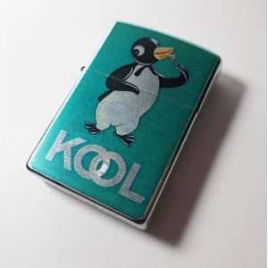   inspired KOOL Cigarette Penguin Oil Flip Top Lighter 