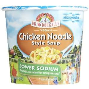 Dr. McDougalls Vegan Chicken Noodle Soup, Light Sodium, 1.4 oz 