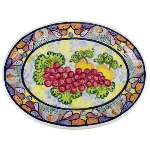   Mediterranean Large Oval Platter 19 x 14.5   Fruit