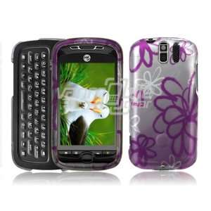 SQUIGGLY FLOWER DESIGN CASE + LCD Screen Protector for MYTOUCH SLIDE 