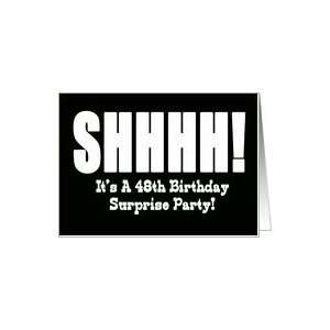  48th Birthday Surprise Party Invitation Card: Toys & Games