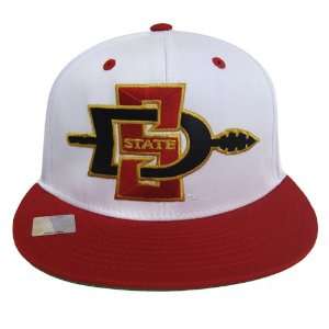  San Diego State Aztecs Retro Logo Snapback Cap Hat White 