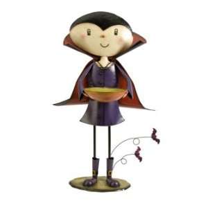   Vampire Figure with Trick or Treat Candy Dish