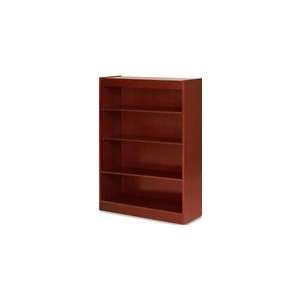  Lorell High Quality Veneer Four Shelf Panel Bookcase in 