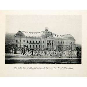  1920 Print Caribbean Presidential Palace Haiti Historic 