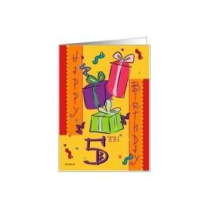  Happy Fifth Birthday Greeting Card Card: Toys & Games