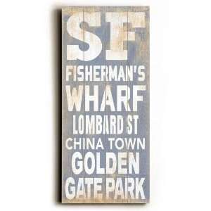 San Francisco Transit Sign Wall Plaque:  Home & Kitchen