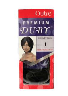 OUTRE PREMIUM DUBY 100% HUMAN HAIR WEAVE (CHOOSE FROM 6 COLORS)  
