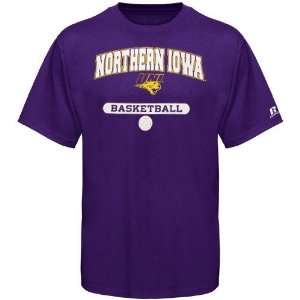 Russell Northern Iowa Panthers Purple Basketball T shirt  
