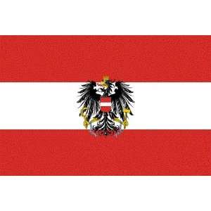  Austria State Flag 6 inch x 4 inch Window Cling