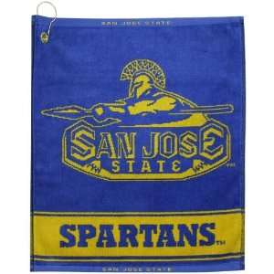  San Jose State Spartans Woven Jacquard Golf Towel: Sports 