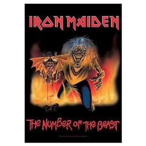  Iron Maiden Number of the Beast Cover Fabric Poster: Home 