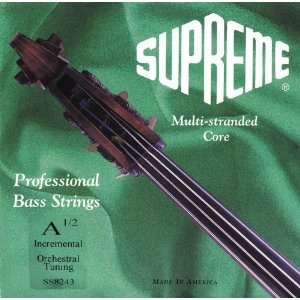  Super Sensitive Supreme Bass Strings, A, Medium 1/2 Size 