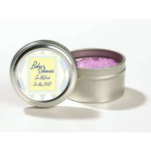 Baby Keepsake: Blue Diamond Design Personalized Lavender Scented Bath 