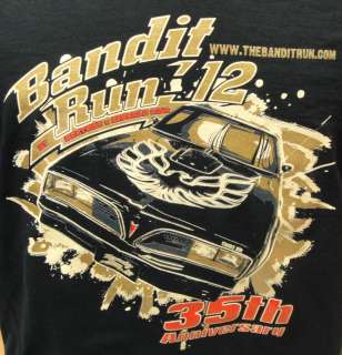 NEW Bandit Run 2012 T Shirt BLACK & GOLD 35th Anniversary!  
