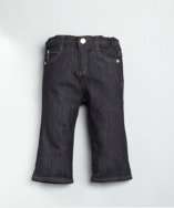 Armani BABY dark blue wash denim straight leg jeans style# 318586101