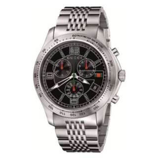 Gucci Mens YA126205 G Timeless Chronograph Stainless Steel Bracelet 