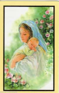 Family Prayer 5 Holy Cards Lot Mother, Father and Child  