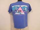 vintage 80S OP OCEAN PACIFIC 2 SIDED SURF SURFING NEON PINK t shirt 