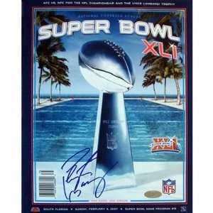Peyton Manning Autographed SB XLI Program  Sports 