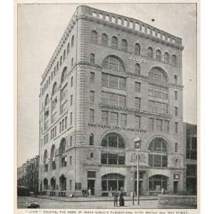  1893 Print Judge Building Frank Leslie New York City 