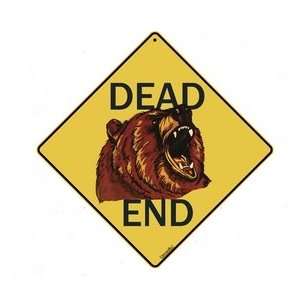  Dead End Bear Road Sign Patio, Lawn & Garden