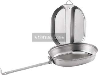 Silver Stainless Steel Military 2 Piece Mess Kit (Item #: 130)
