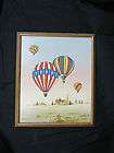 carson hot air balloon canvas oil serigraph painting large